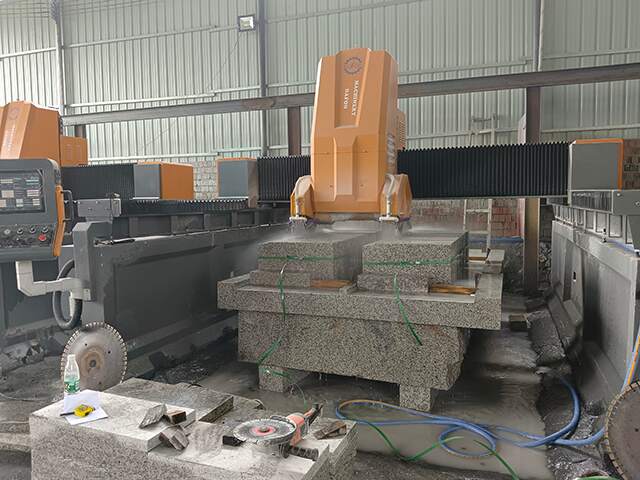 CNC PLC stone profiling machine for granite marble