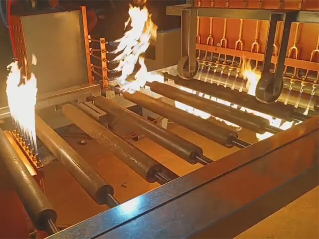 granite flaming machine